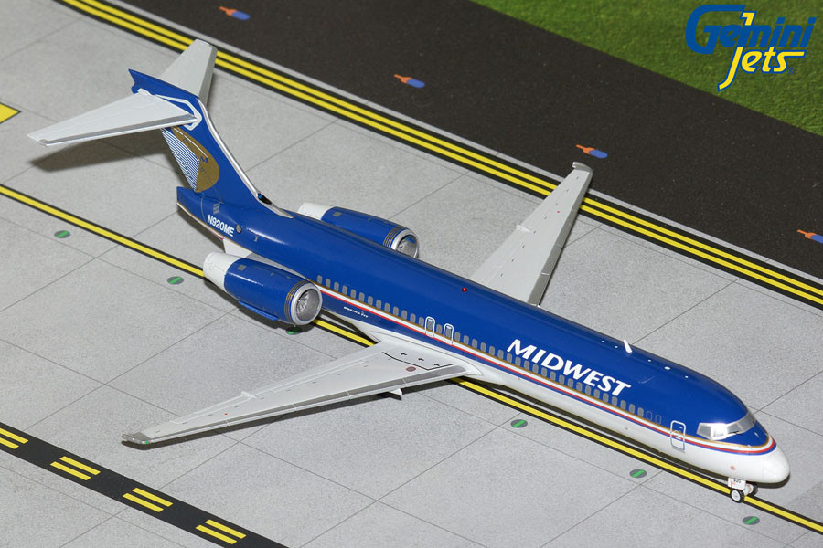 Gemini200 Midwest Airlines B717-200 N920ME G2MEP1367 Scale 1:200