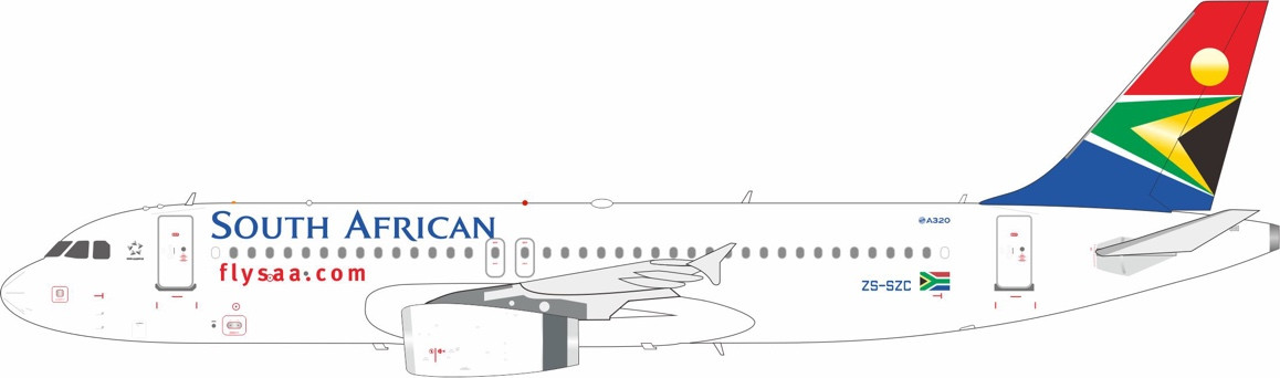 InFlight200 South African Airways Airbus A320-232 ZS-SZC