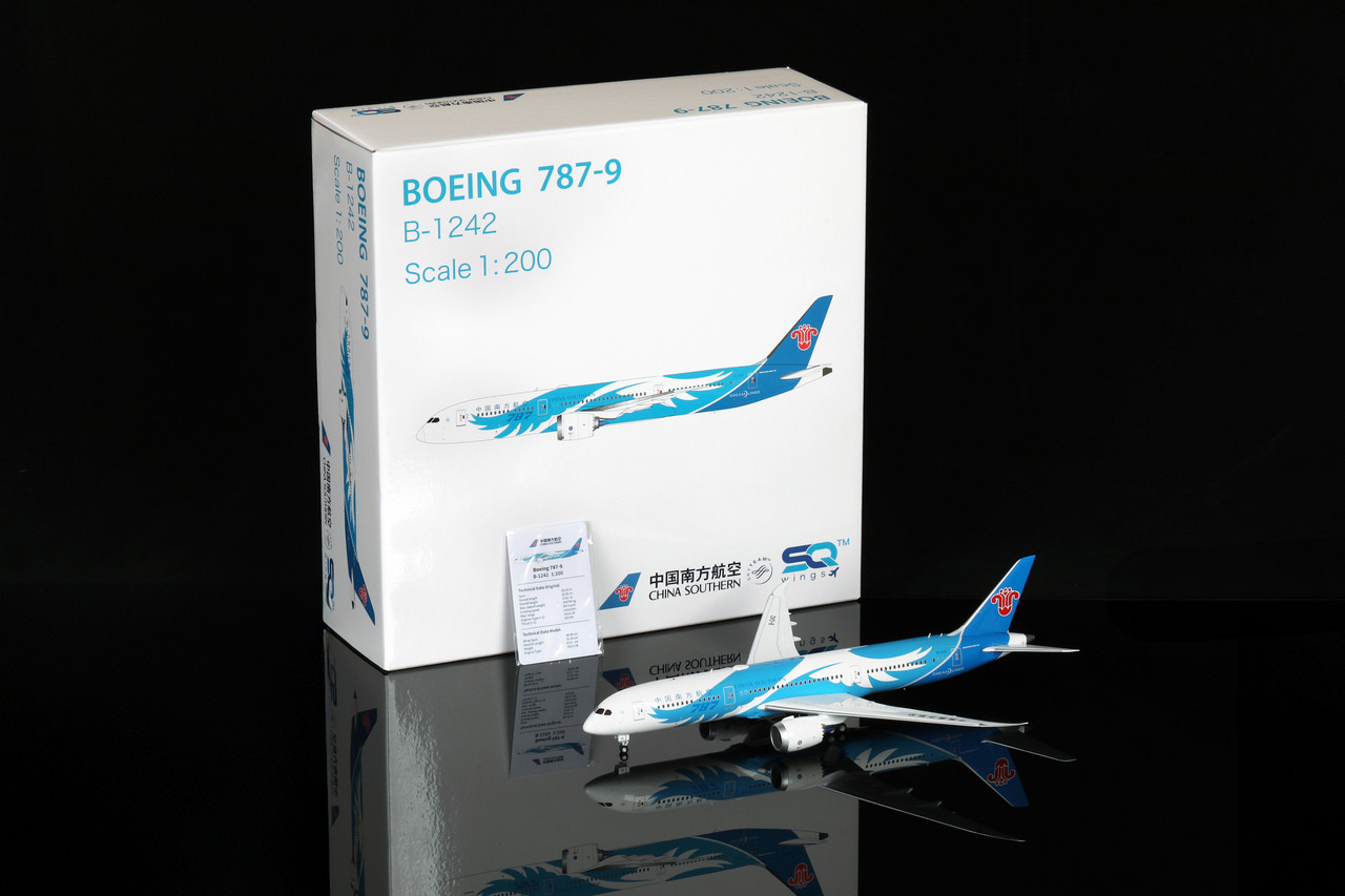 SQ Wings China Southern Boeing 787-9 B-1242 787 L2012 Scale 1:200