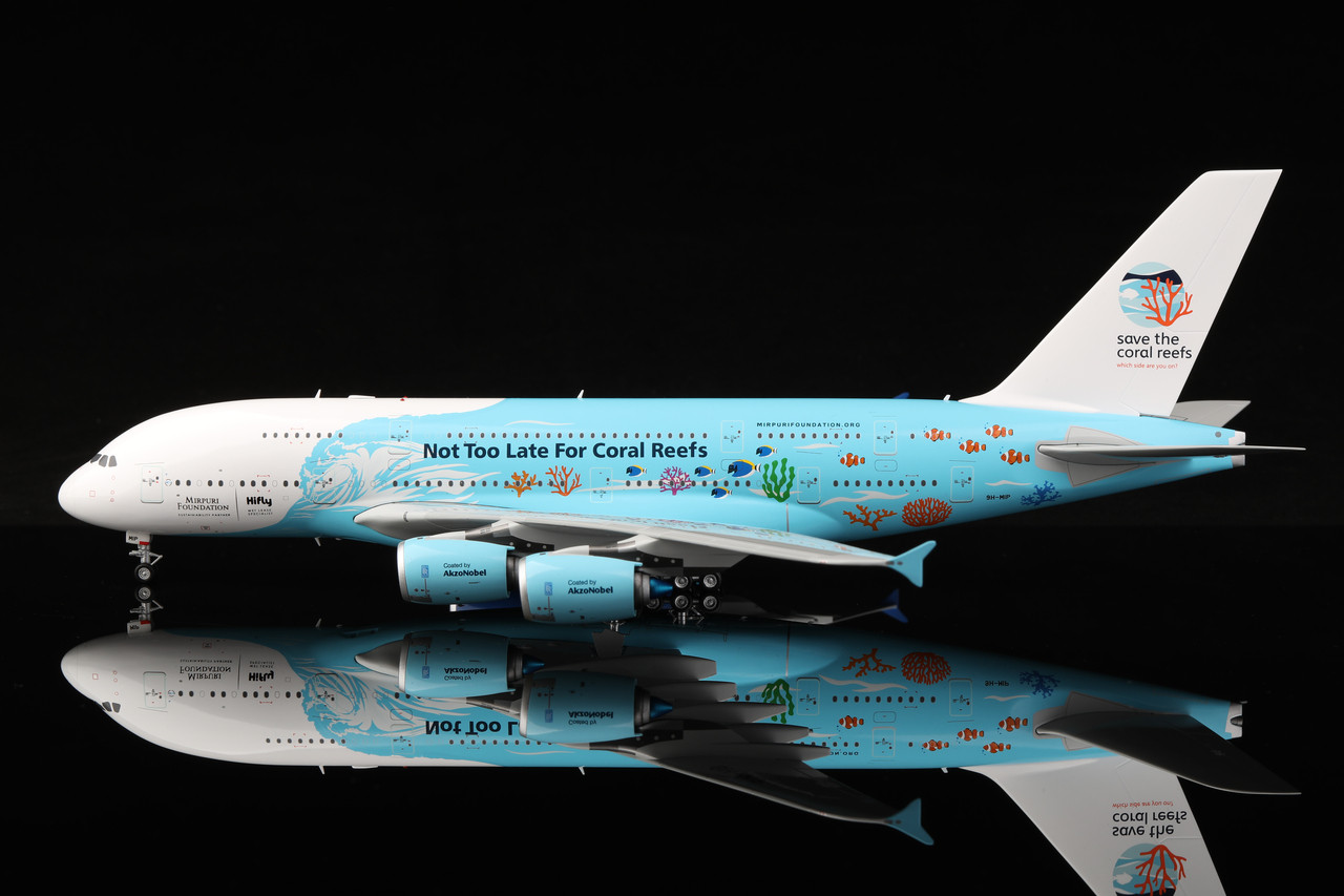 SQ Wings Hifly Airbus Airbus A380 9H-MIP Save the cora reefs