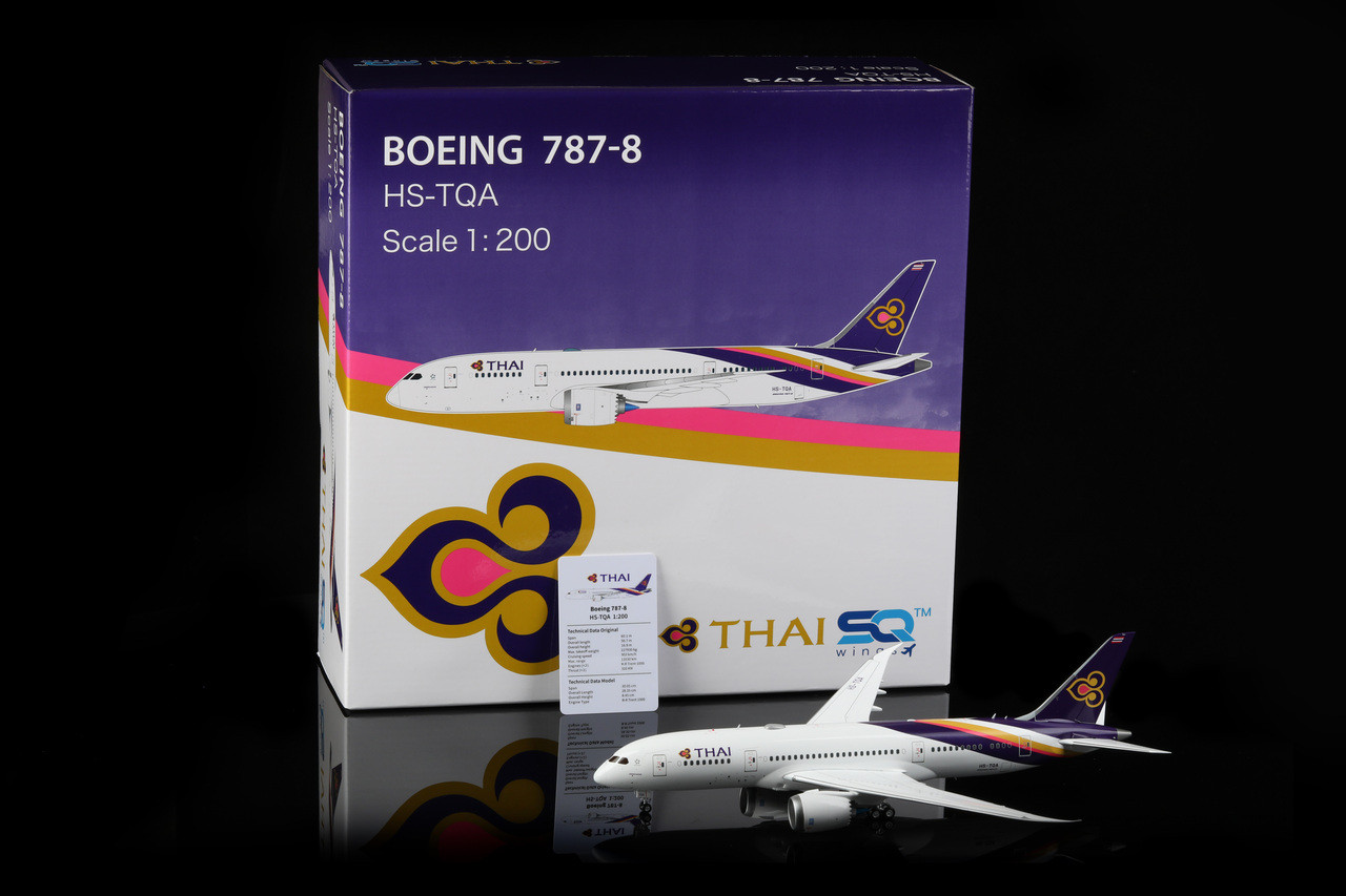 SQ Wings Thai Airways Boeing 787-8 HS-TQA L2030 Scale 1:200