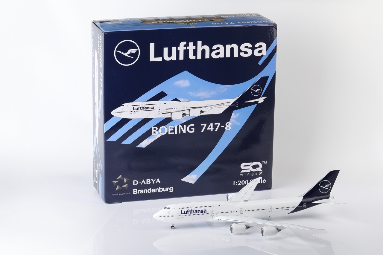SQ Wings Lufthansa Boeing 747-8 D-ABYA L2054 Scale 1:200