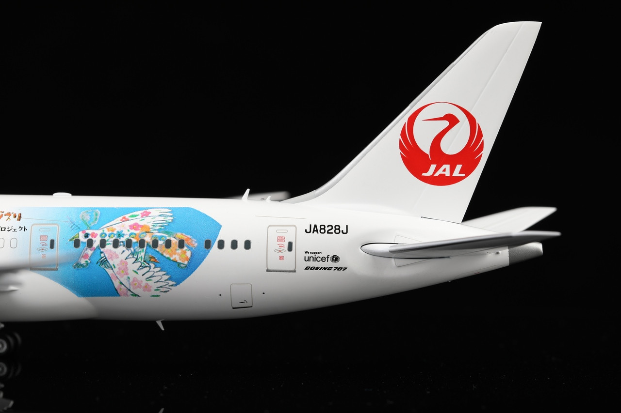 SQ Wing 1:200 日本航空 B787-8 JA837J SQ Wings 1:200 Japan Airlines JAL Boeing 787-8 Diecast
