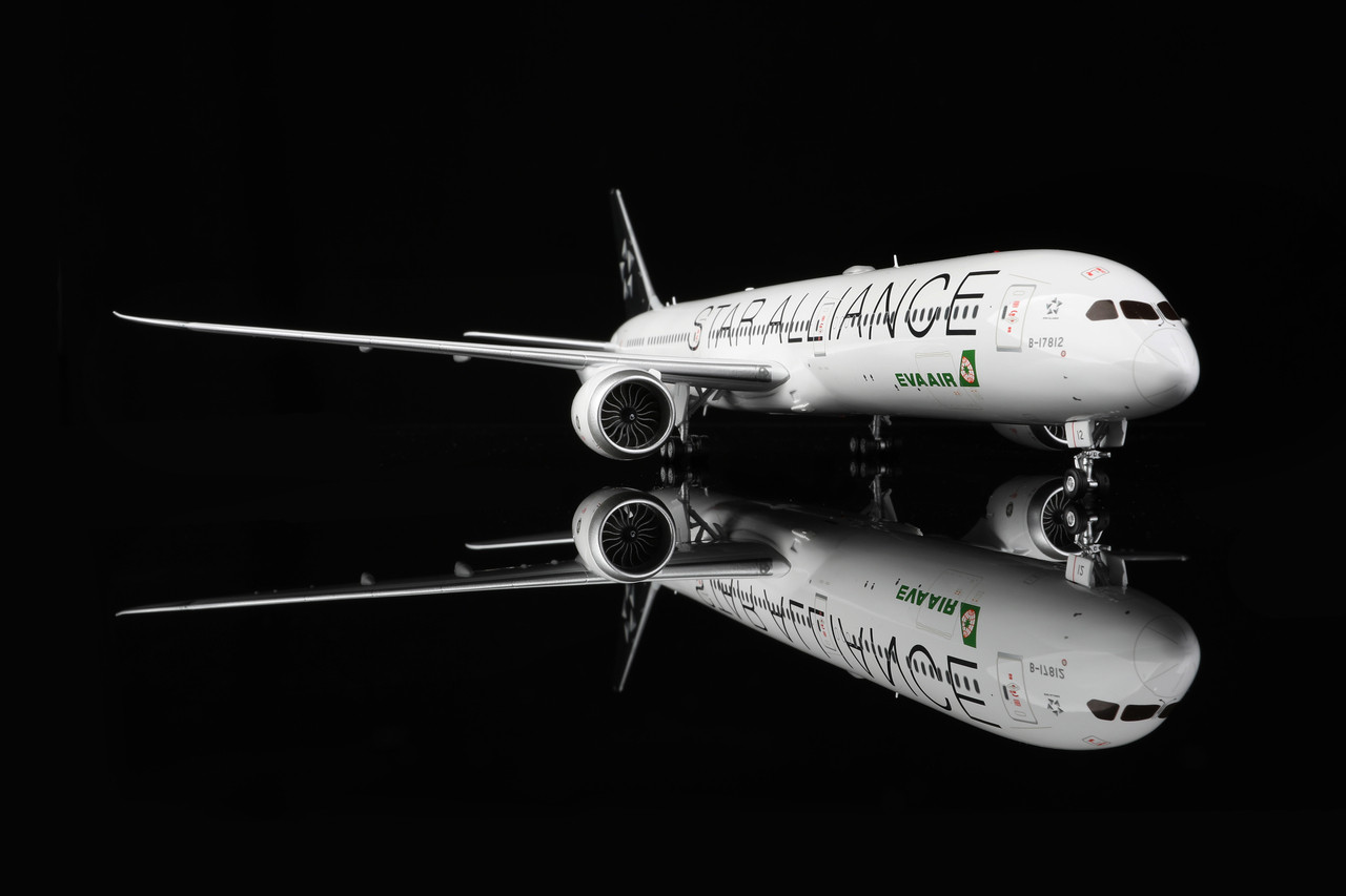 航空機・ヘリコプター EVA AIR 787-10 STAR ALLIANCE 1/200 SQ Wings EVA Air Boeing 787-10 B-17812 Star Alliance L2043 Scale 1:200
