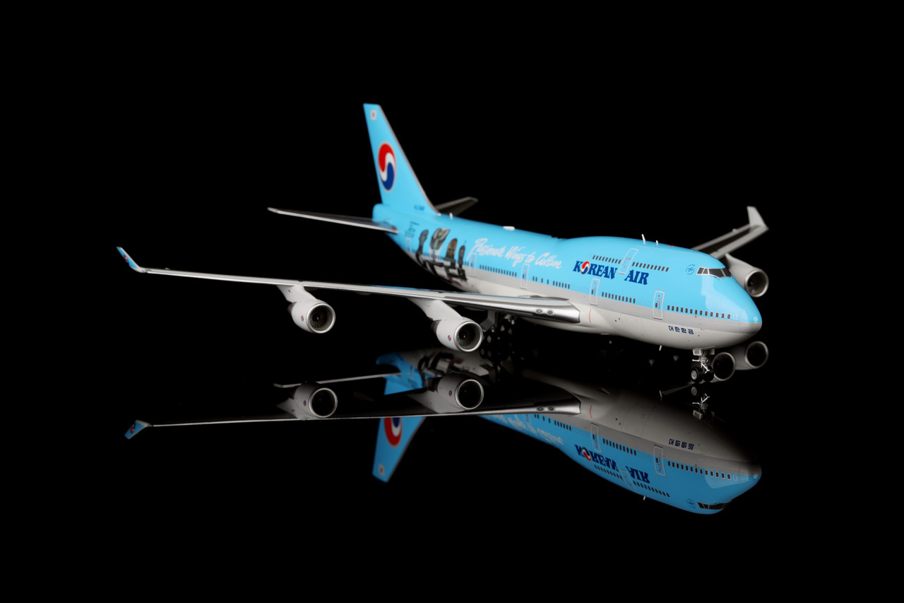 ボーイング747 アート作品【747／Taipei Moonlight】 SQ Wings Korean Air Boeing 747-400 HL7488 British Museum L2069