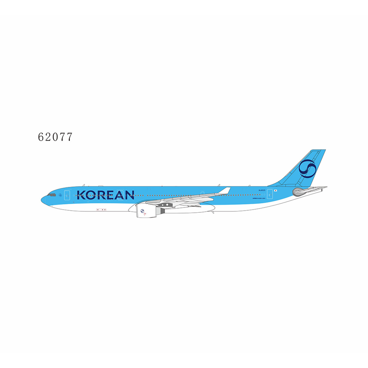 NG Model Korean Air A330-300 HL8025 2025's livery 62077 1:400