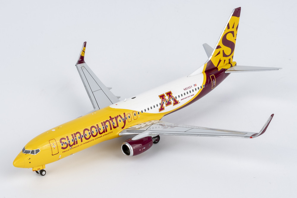 NG Model Sun Country Airlines 737-800/w N809SY New Golden Gophers