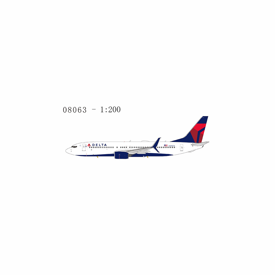 NG Model Delta Air Lines 737-800/w N388DA with scimitar winglets