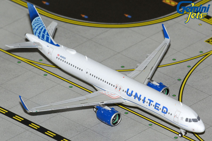 Gemini Jets United Airlines A321neo N14502 GJUAL2346 Scale 1:400
