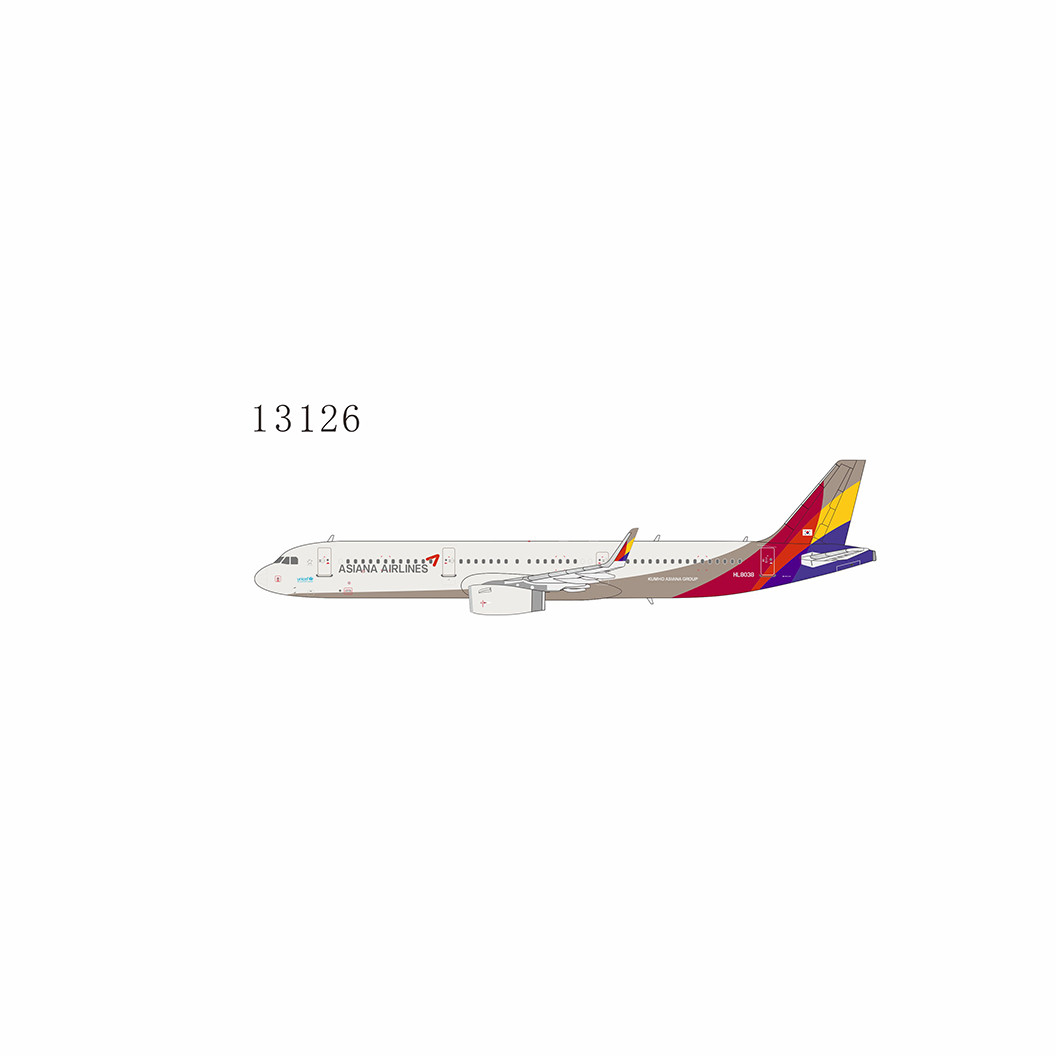 NG Model Asiana Airlines Airbus A321 HL8038 13126 Scale 1:400