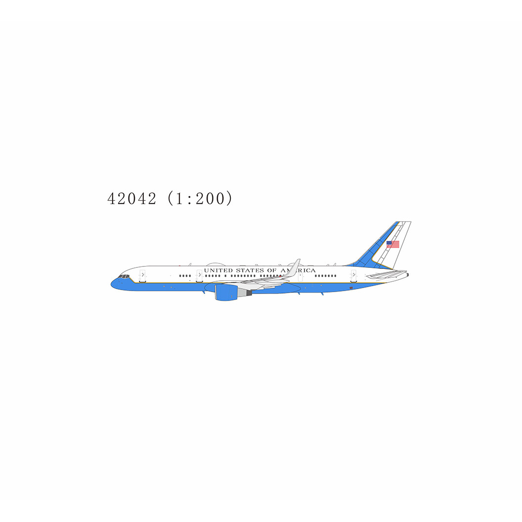 NG Model U.S. Air Force C-32A (757-200) 19-0018 42042 Scale 1:200
