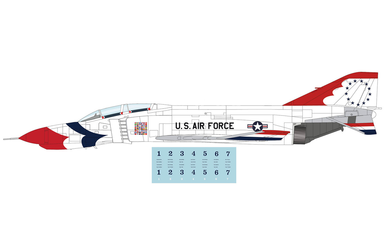 Hobby Master U.S. Air Force Thunderbirds F-4 HA19084 Scale 1:72