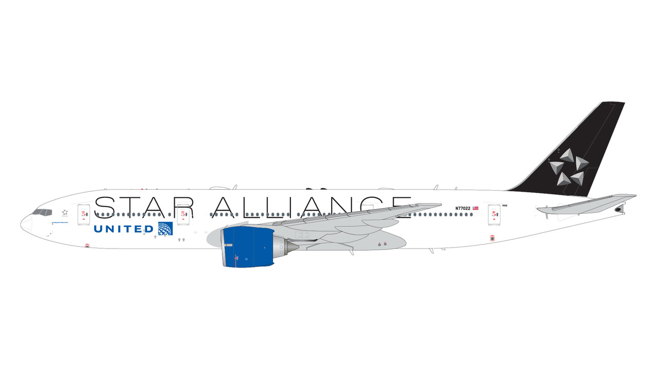 Gemini200 United Airlines B777-200ER N77022 
