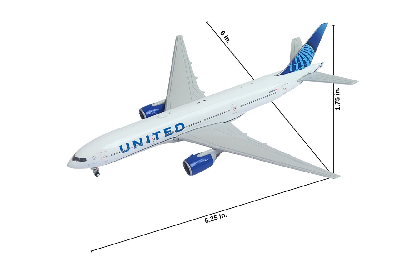 Gemini Jets United Airlines B777-200ER N798UA GJUAL2230 Scale 1:400