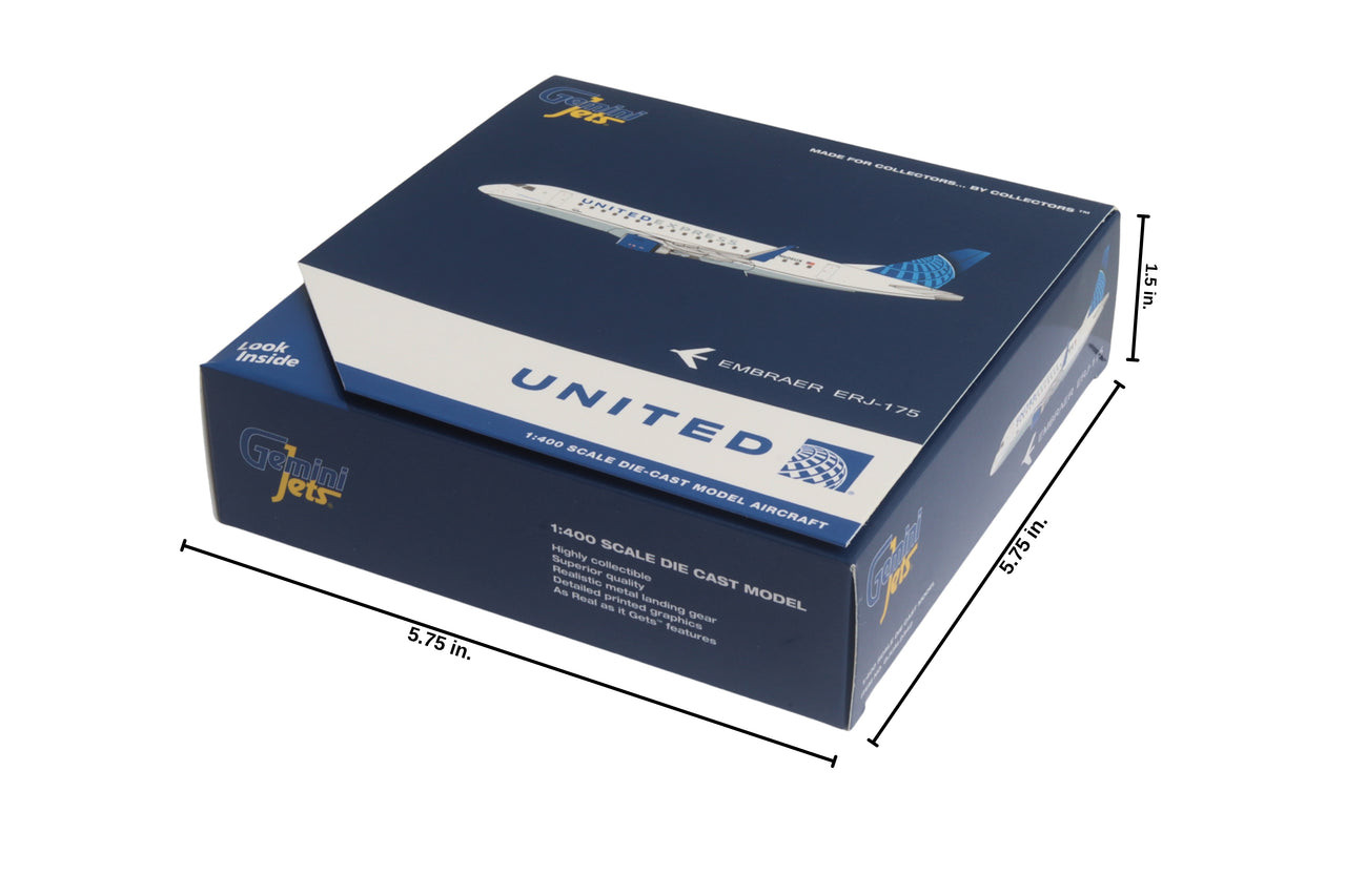 Gemini Jets United Express (Skywest) E175 N606UX GJUAL2342 Scale 1:400