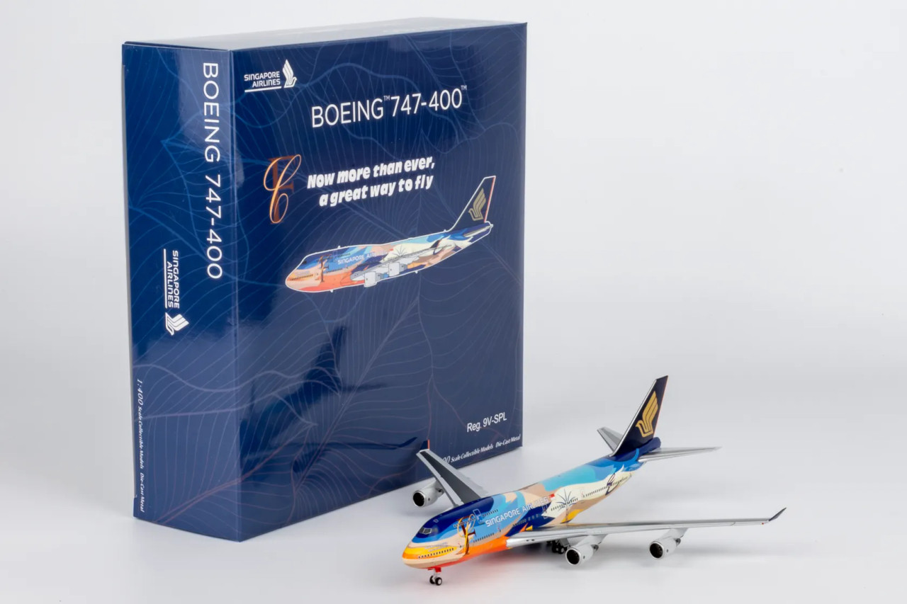 NGmodels 1:400 B747-400 シンガポール航空 9V-SPL NG Models Singapore Airlines 747-400 Reg: 9V-SPL Tropical livery