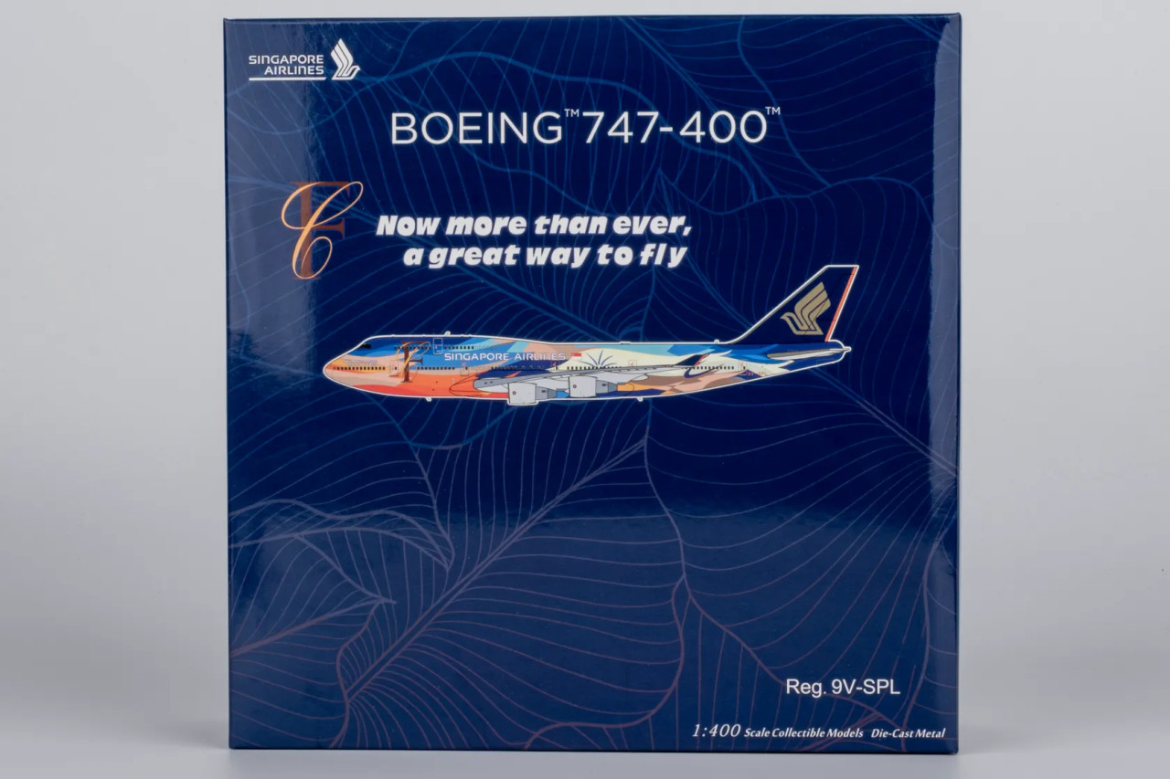 NG Models Singapore Airlines 747-400 Reg: 9V-SPL Tropical livery