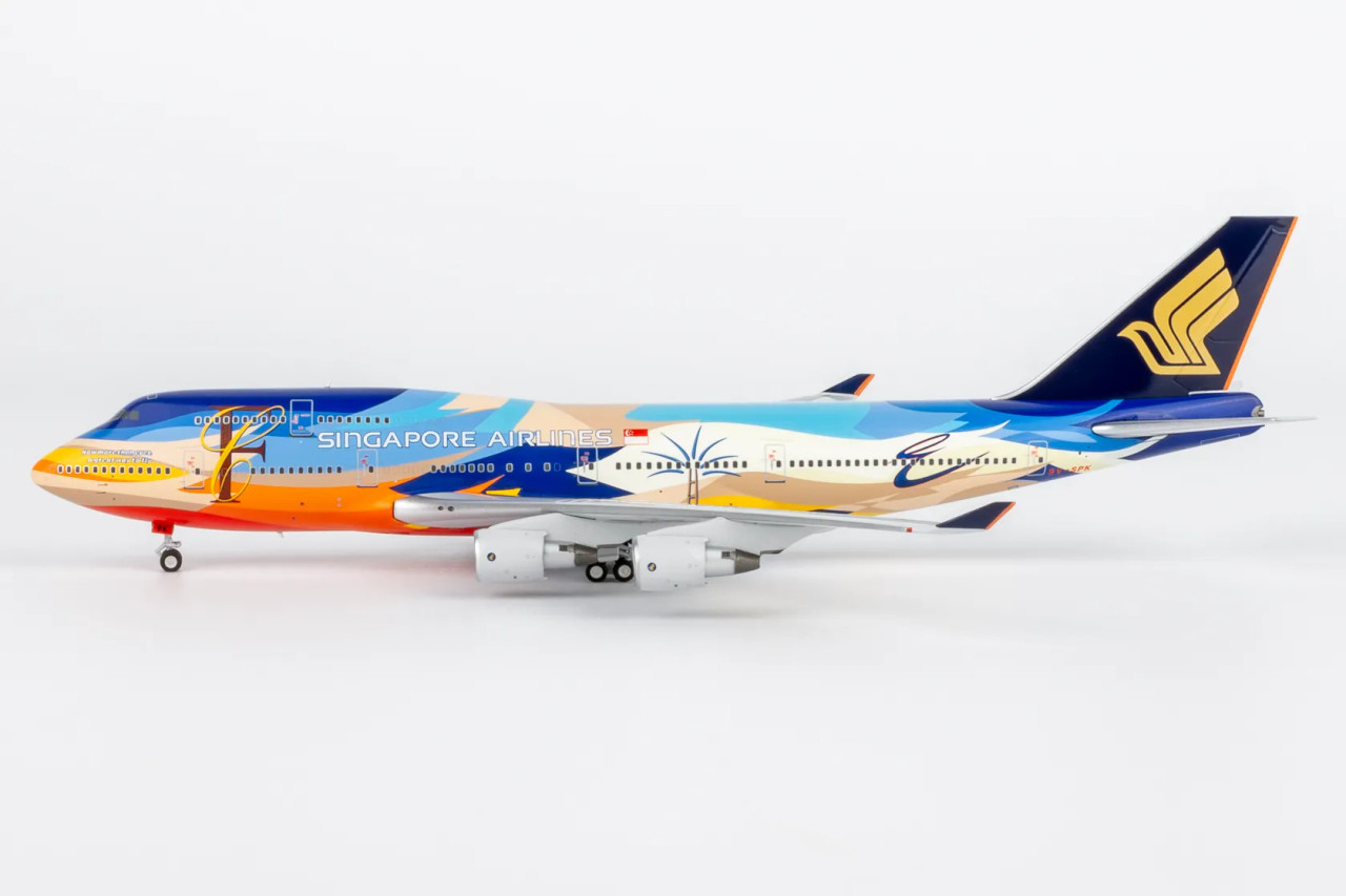 NG Models 1:400 B747-400 シンガポール航空 9V-SPK NG Models Singapore Airlines 747-400 Reg: 9V-SPK Tropical livery