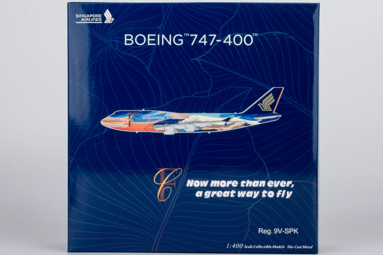 NG Models Singapore Airlines 747-400 Reg: 9V-SPK Tropical livery