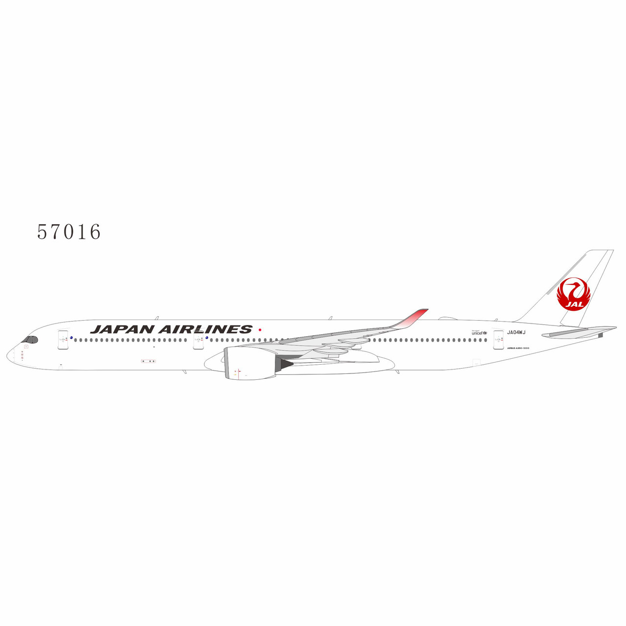 NG Models Japan Airlines (JAL) A350-1000 Reg: JA04WJ 57016 Scale 1:400