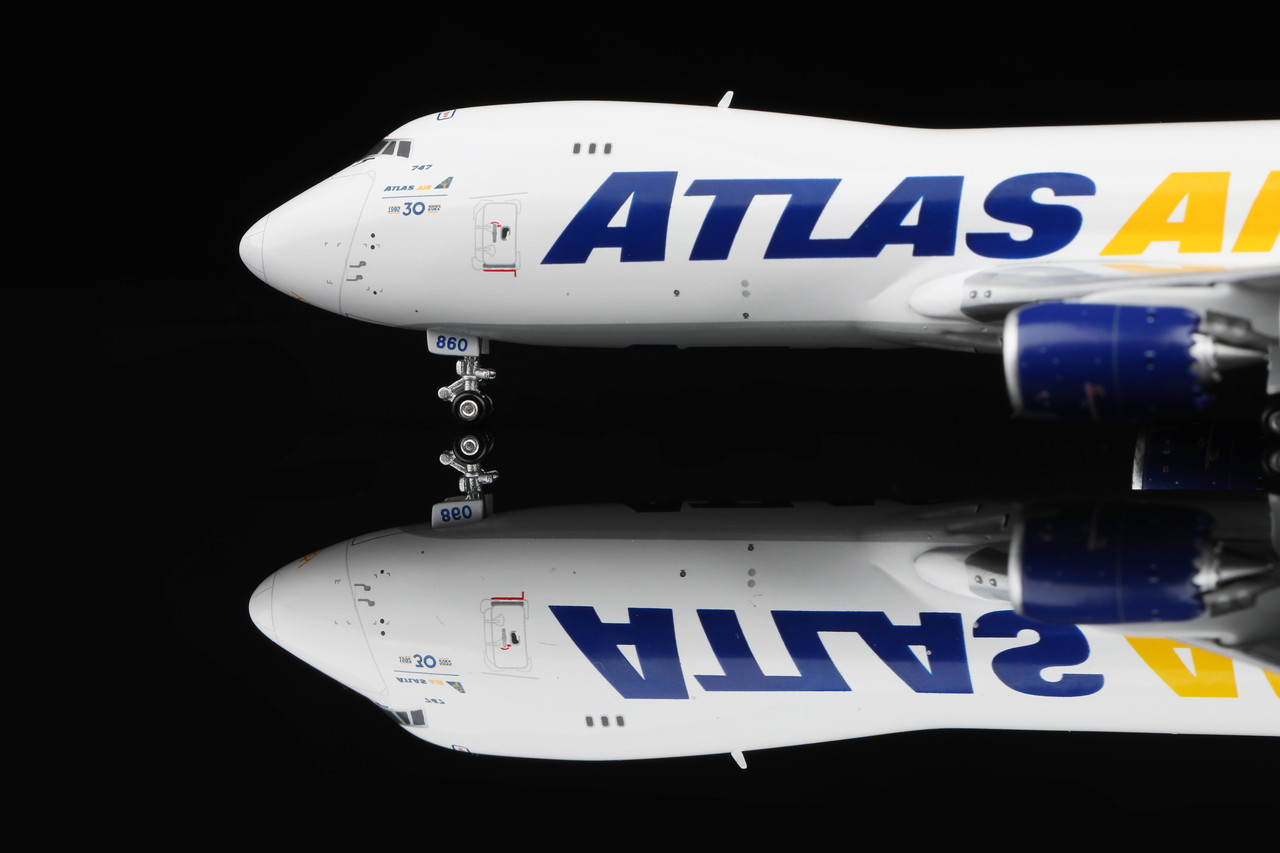 HX Models Atlas Air Boeing B747-8F N860GT Standard Version B632205
