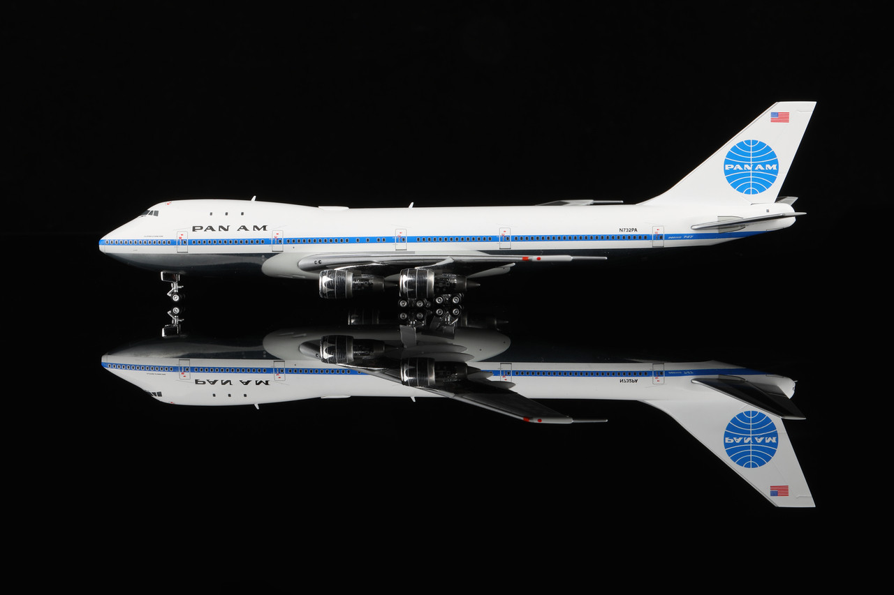 激レア塗装！1/400 747−100 バンナム PANAM HX Models Pan Am B747-100 “Clipper Storm King” N732PA Flaps-Down