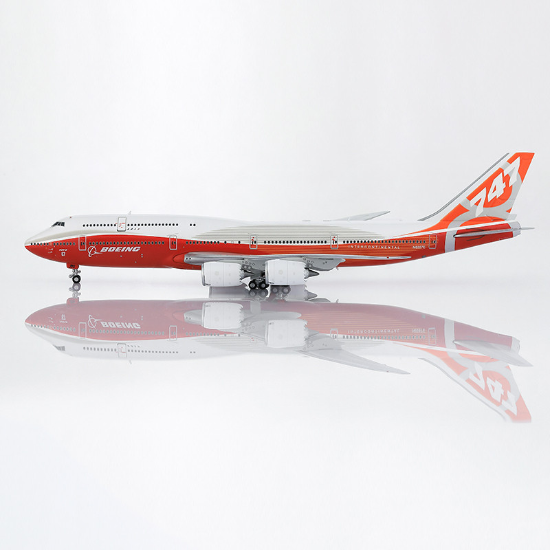 HX Models Boeing Company B747-8 Red 