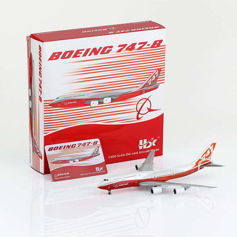 HX Models 1:400 ハウスカラー B747-8 HX Models Boeing Company B747-8 Red 