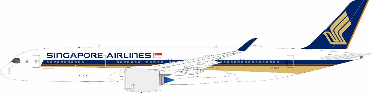 JFox Singapore Airlines A350-941 9V-SMZ JF-A350-9-019 Scale 1:200