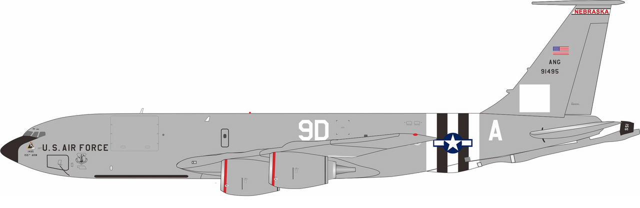 KC-135R United States Air Force 1/200 レア InFlight200 United States Air Force Boeing KC-135R Stratotanker 59