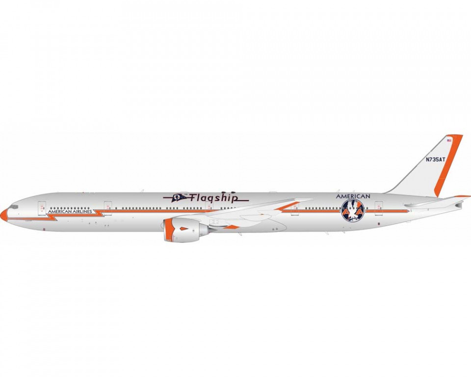 Jet-X 1/400 B777 American Airline　限定50 1:400 Boeing 777-200 American Airlines N777AN Polished Chrome