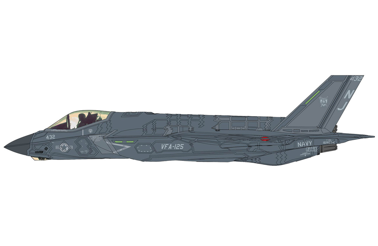 Hobby Master F-35C lightning II 169034, VFA-125, 2022 HA6213 Scale
