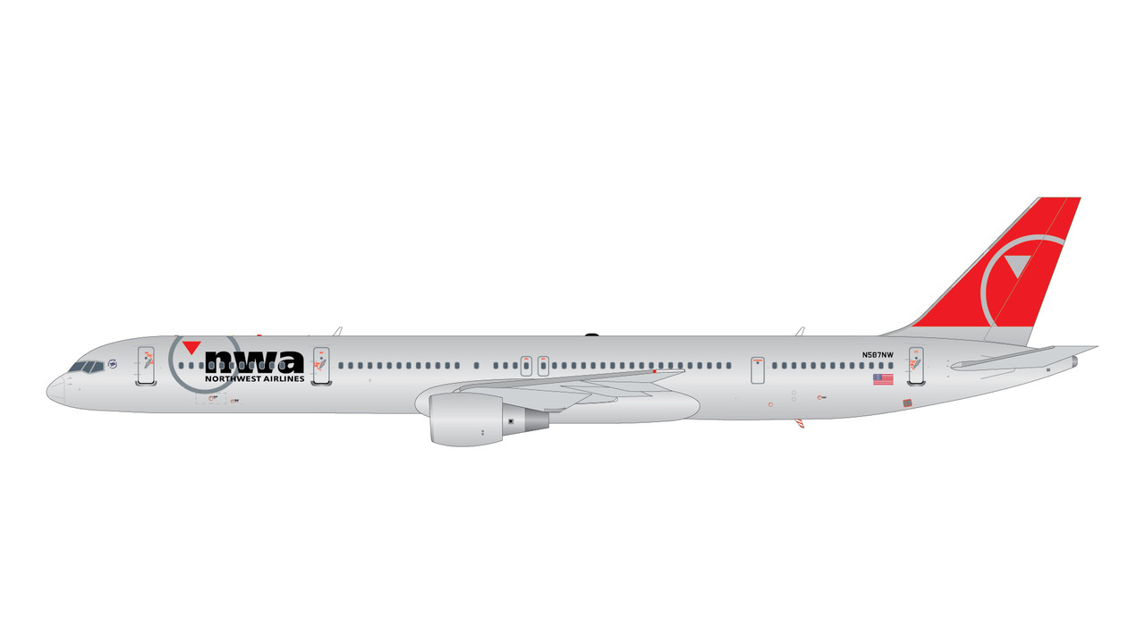 Gemini200 Northwest Airlines B757-300 N587NW final livery