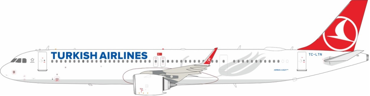 航空機・ヘリコプター Turkish Airlines Airbus A321neo 1/100 Turkish Airlines Airbus A321neo Returns To Istanbul Following