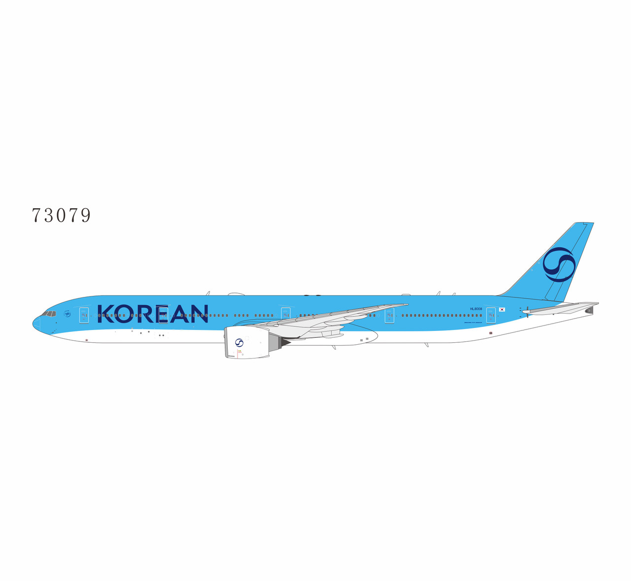NG Models Korean Air 777-300ER Reg: HL8008 Korean Air's first 777