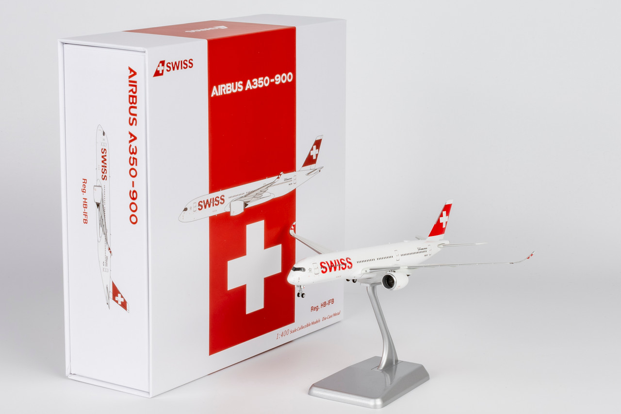 NG Models Swiss A350-900 Reg: HB-IFB ULTIMATE with stand 39125