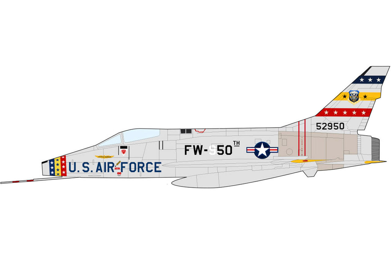 Hobby Master F-100D Super Sabre 55-2950, 81st TFS, 50th TFW