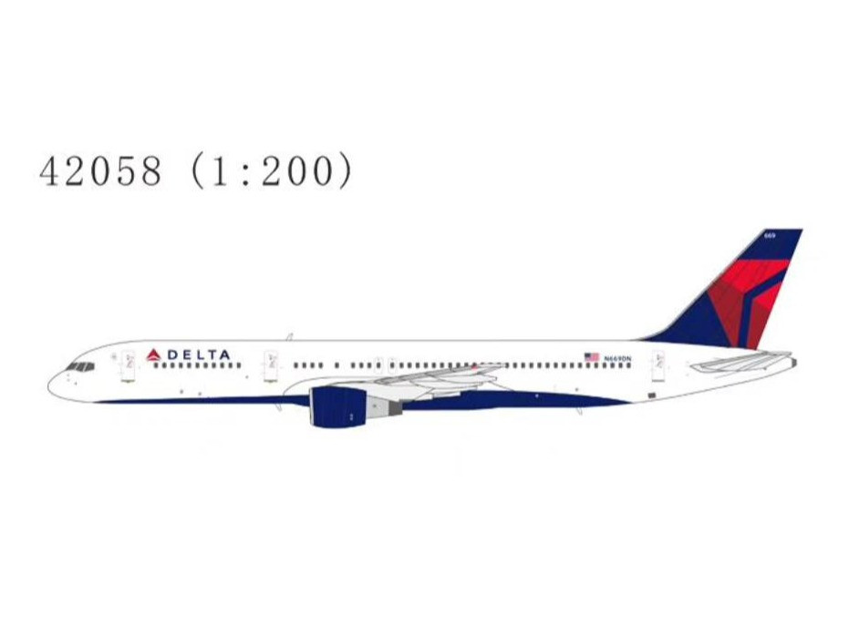 TWICE エアライン AIR LINES Gemini Jets Delta Air Lines B757-300W N595NW GJDAL2362 Scale 1:400