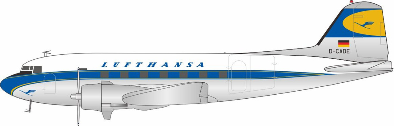 JFox Lufthansa DC-3 D-CADE JF-DC-3-002 Scale 1:200
