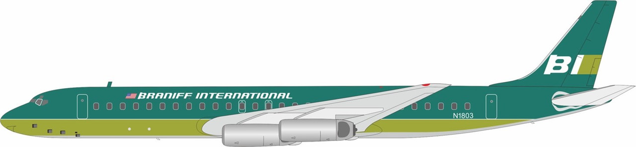 InFlight200 Braniff International Airways Douglas DC-8-62 N1803