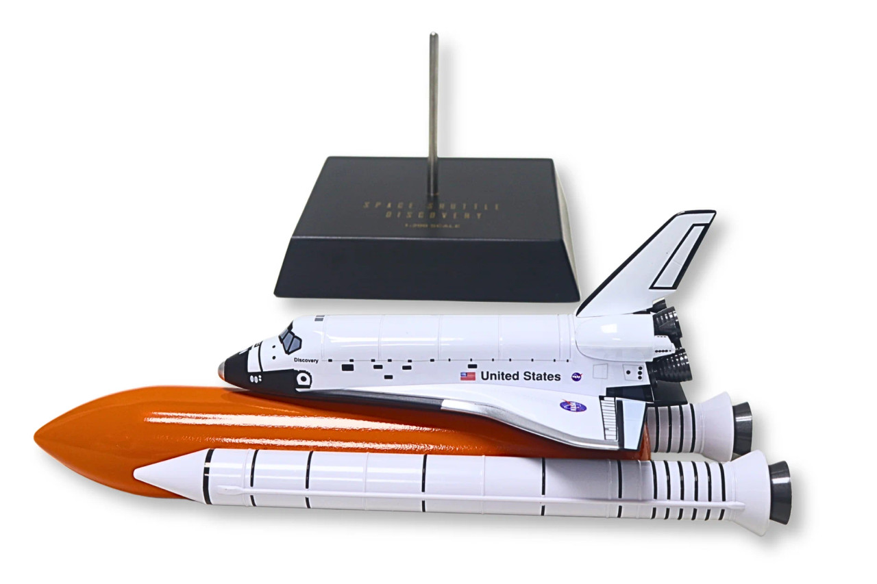 Space Shuttle Discovery Full Stack 1:200 Model – EXE0220 | Diecast