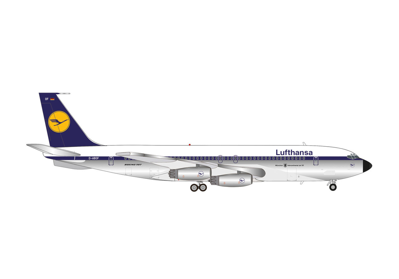 Herpa Wings Lufthansa Boeing 707-400 Reg: D-ABOF 