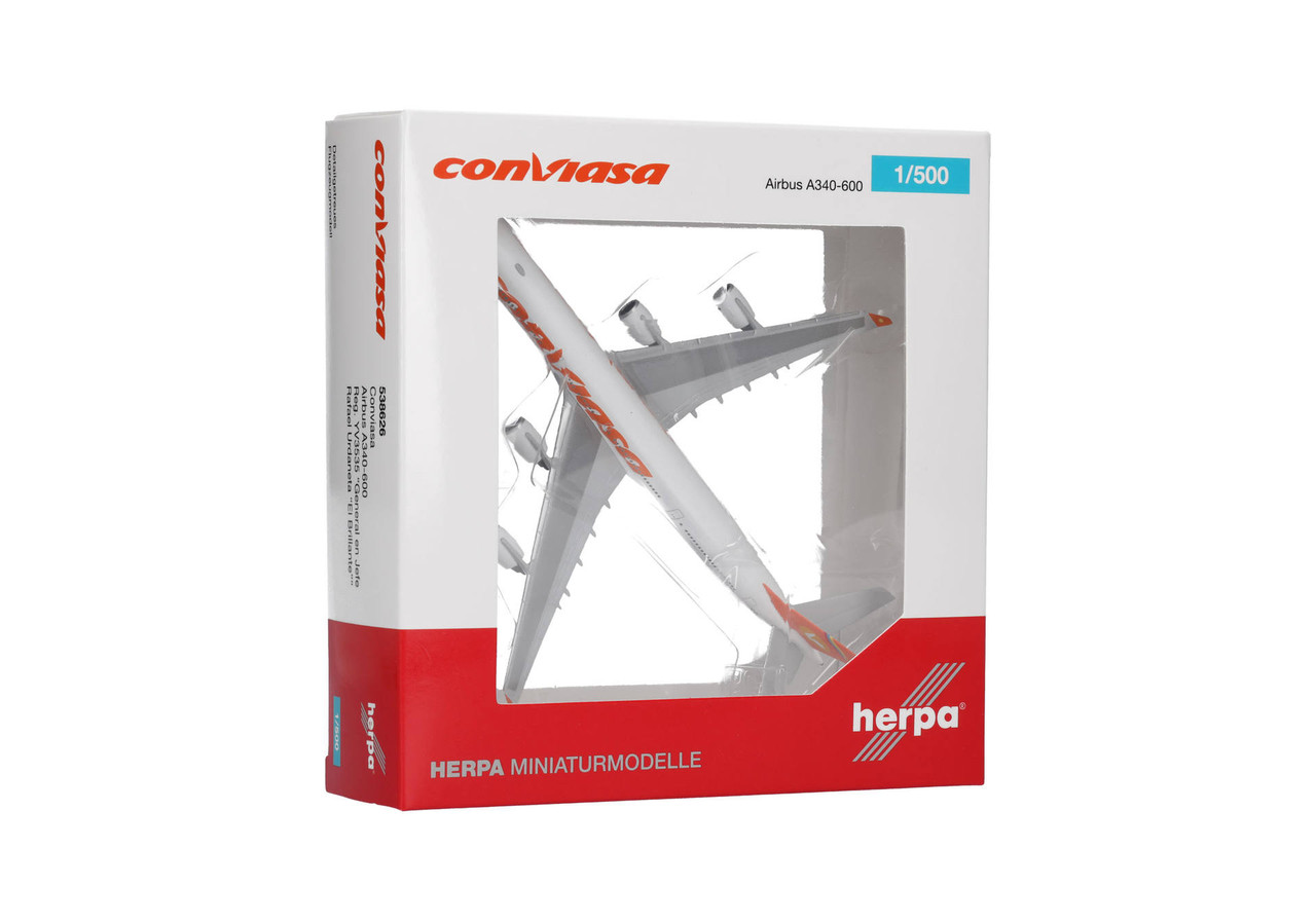 Herpa Wings Conviasa Airbus A340-600 Reg: YV3535 HE538626 Scale 1:500