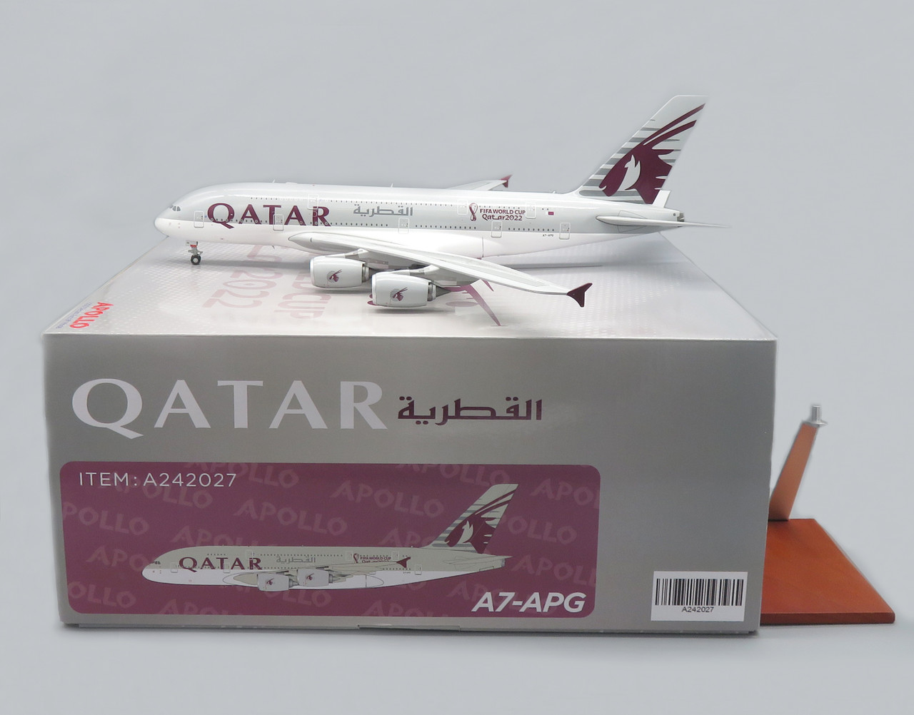 Apollo Qatar Airways A380 WC Reg: A7-APG A242027 Scale 1:200