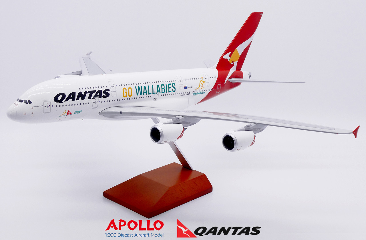 Apollo Qantas A380 OC Go Wallabies Reg: VH-OQH A242022 Scale 1:200
