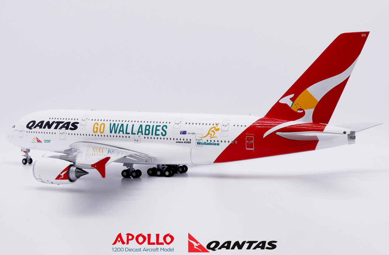 Apollo Qantas A380 OC Go Wallabies Reg: VH-OQH A242022 Scale 1:200