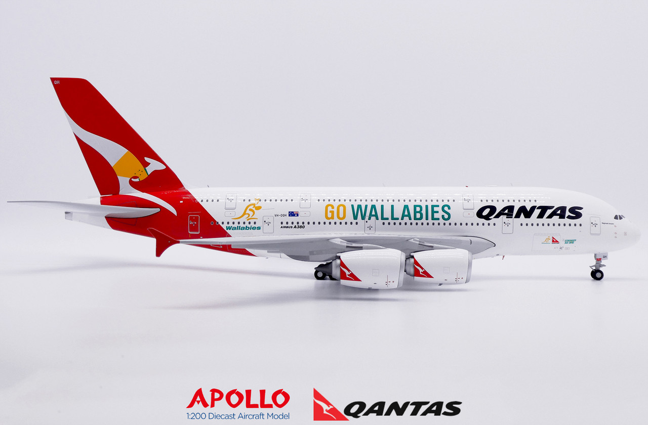 Apollo Qantas A380 OC Go Wallabies Reg: VH-OQH A242022 Scale 1:200