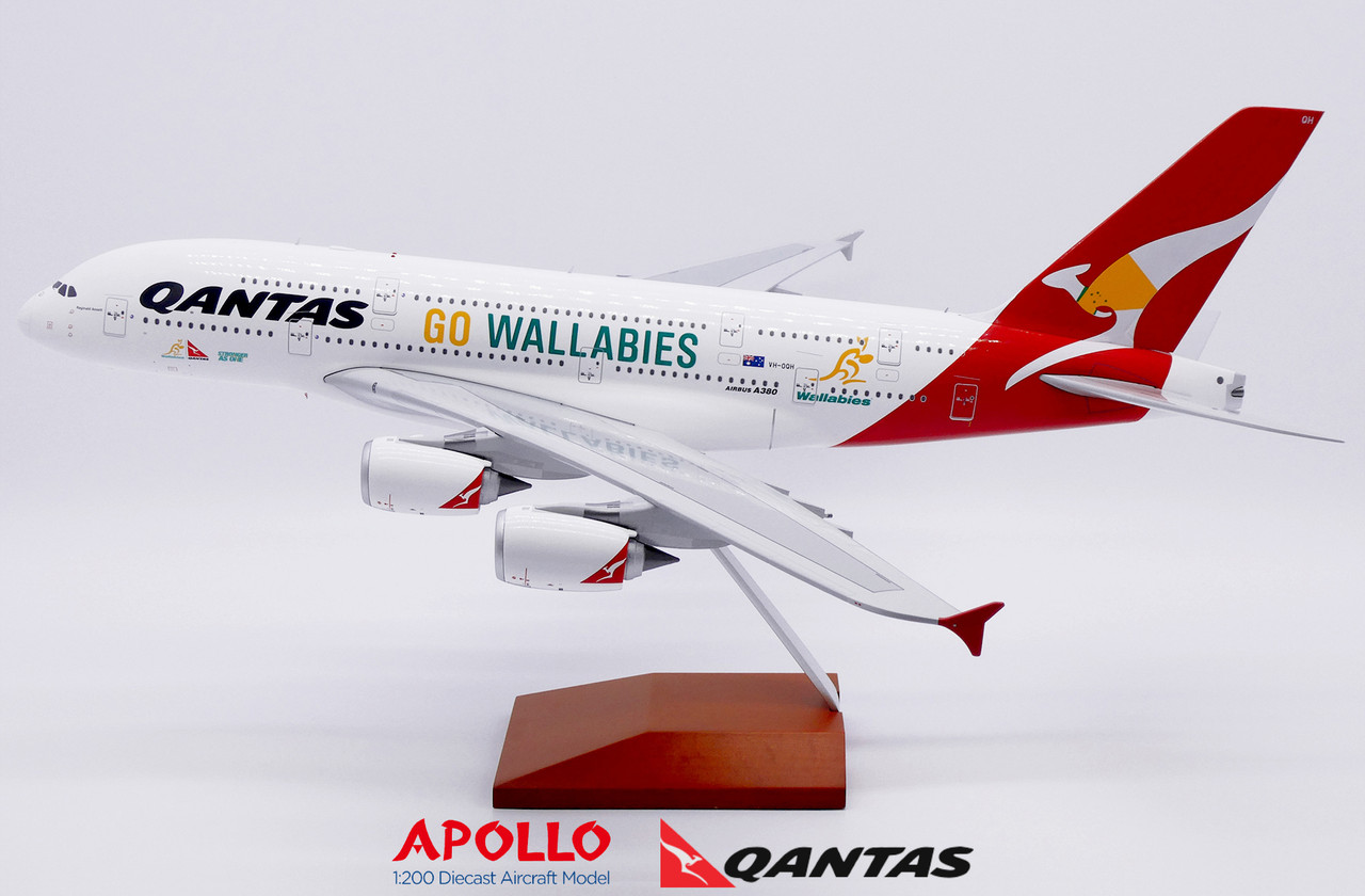 Apollo Qantas A380 OC Go Wallabies Reg: VH-OQH A242022 Scale 1:200