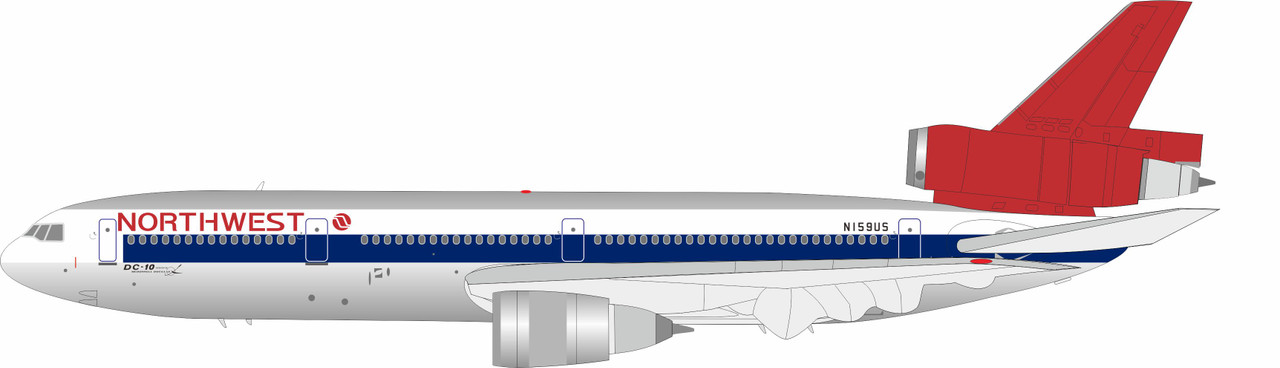B-Models Northwest Airlines McDonnell Douglas DC-10-40 N159US