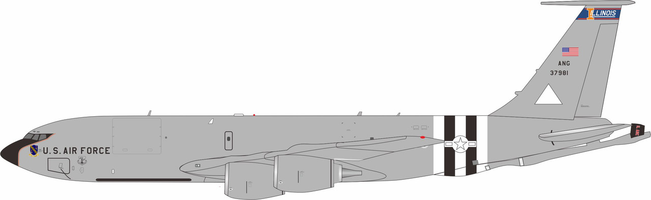 InFlight200 USAF KC-135R 63-7981 with stand IF135USA7981 Scale 1:200